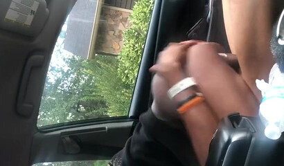 Public interracial sex with a stranger