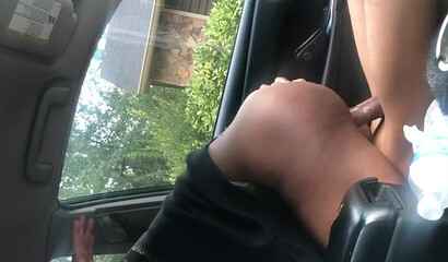 Public interracial sex with a stranger