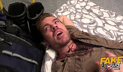 Kiwi MILF with big tits Aubrey Black strips and fucks an innocent boy