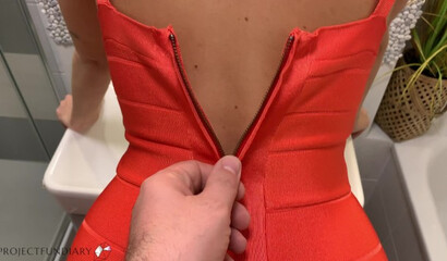 Stepson fucked me from behind after the party