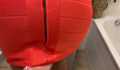 Stepson fucked me from behind after the party