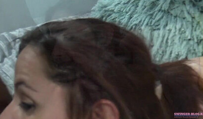 Amateur moms fucking hard at the swinger party