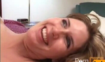 Curvy MILF gets double fucked and facialed
