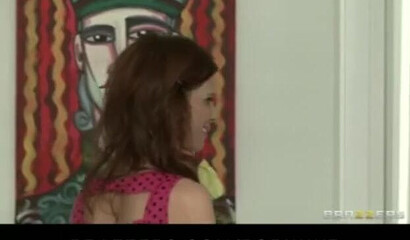 Busty MILFs sharing a young dick in a wild 3some