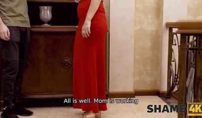 SHAME4K. Sex with friends stepson is better for MILF than any problems