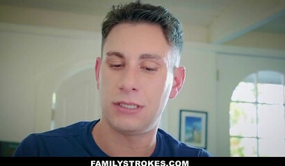 Curvy stepmom deserves my hard dick after romantic date