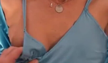 Petite MILF takes my huge dick into her mature pussy