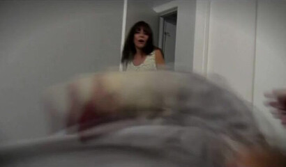 Mature slut Madison Madness massages and fucks her grandson's dick