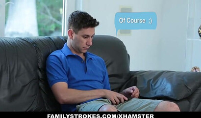 Blonde gets her pussy nailed and ass fingered by her stepson