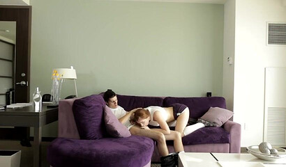 Lusty mom shares my boyfriend's dick with me in a taboo 3some