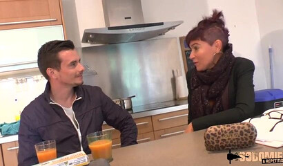 Busty cougar gets her mature holes demolished