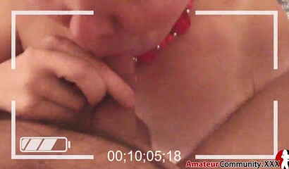 Granny lady rough blowjob