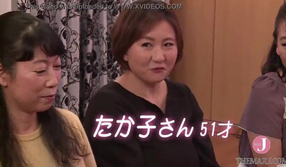 Divorced woman gives a young boy a handjob in front of her colleagues