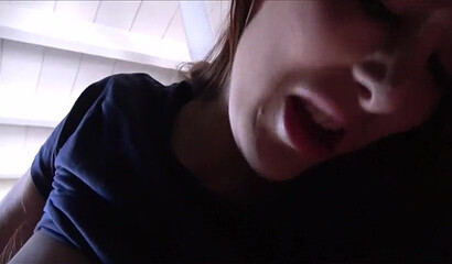 Ginger next door Brianna Rose rubs her big tits as I fuck her hard