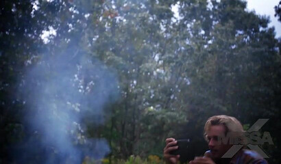 Busty MILF Alexis Fawx enjoys a taste of my dick during public sex