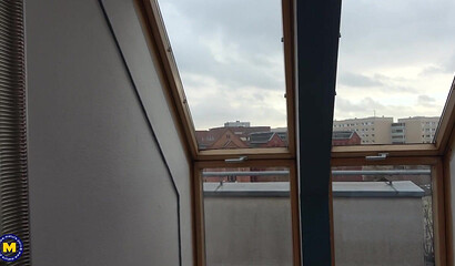 Horny German milf Dirty Priscilla needs to share a hotelroom with her stepson