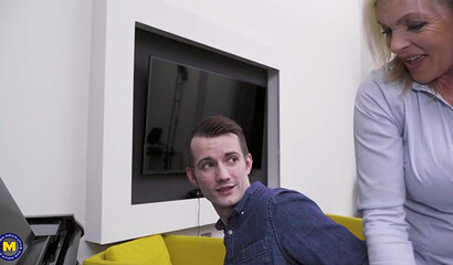 The Piano lesson with hot mature Krista E