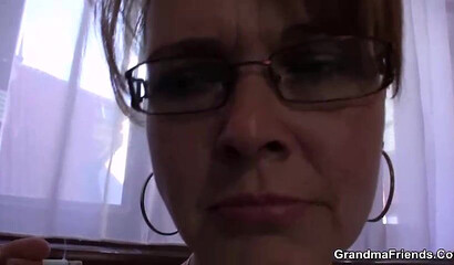 Big tits mature cougar double penetration
