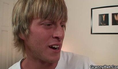 Guy picks up redhead old granny from street