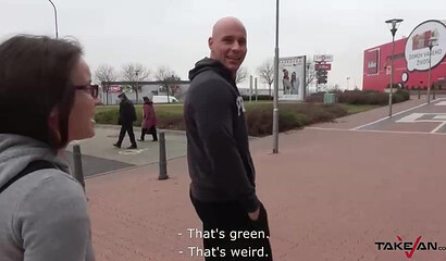 Massive mom show guys in van who is real fucker here