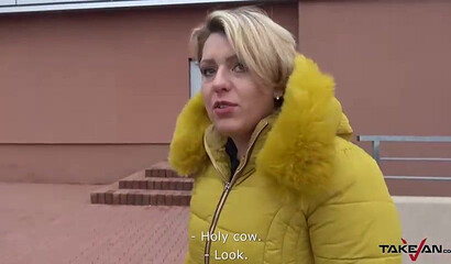 Massive mom show guys in van who is real fucker here